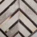 TEKIR - Laagpolig vloerkleed - Lichtbeige - 140 x 200 cm - Koeienhuid leer