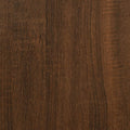 vidaXL - Boekenkast - 3-laags - 80x30x86 - cm - bewerkt - hout - bruin - eikenkleur