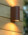 Lucide BOOGY - Wandspot - 2xGU10 - IP44 - Roest bruin