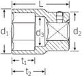 Stahlwille 55 27 05010027 Dop (zeskant) Dopsleutelinzetstuk 27 mm 3/4 (20 mm)
