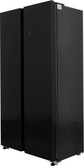 Exquisit CDJ445-040EB - Amerikaanse koelkast - 442 Liter - No Frost - Zwart