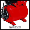 Einhell GC-WW 1045 N - Hydrofoorpomp - 1050 W - 4500 l/u - 20 L tank - 48 m opvoerhoogte