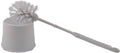 2x Toiletborstel - Wcborstel kunststof -Toiletborstel in houder - Toiletborstelhouder - Wc borstel - borstel - Roestvrij - Wit 10.5x 33x 6 cm