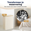 DARI. - Wasmand 3 vakken - 160L met 3 uitneembare zakken - beige