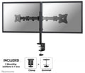 Neomounts NM-D135DBLACK - Monitorarm 2 schermen - 10-27 inch - Verstelbaar - Zwart