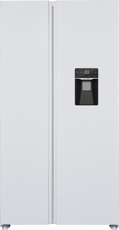 Exquisit SBS146-WS-041EW - Amerikaanse koelkast - Waterdispenser - No Frost - 439 liter - Wit