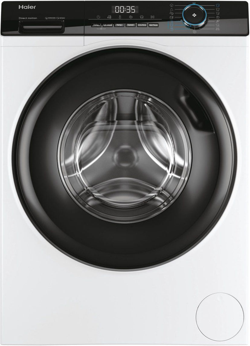 Haier HW80-B14939-S - Wasmachine - 8kg - A - Extra stil (67 dB) - Direct Motion motor - Stoombehandeling - Antibacteriële Behandeling (ABT) - 15 programma’s - 10 jaar garantie op onderdelen