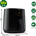 Philips 3000 Series HD9252/90 - Airfryer - Rapid Air-technologie - 0,8 kg - 4,1 l - Zwart