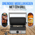 Strex Tosti Apparaat XL - Contactgrill - 2200W Temperatuurregeling - Platen 31x29 cm