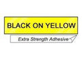 TZ-S651 24mm - black on yellow - extra sticky (8m)
