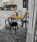 TERMAL - Laagpolig vloerkleed - Zwart - 160 x 230 cm - Katoen
