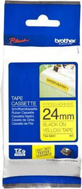 TZ-S651 24mm - black on yellow - extra sticky (8m)
