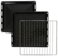 Beko FSM57100GW - Fornuis - Keramische kookplaat - Wit zwart