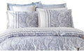 Dekbedovertrek set Blauw - 3 Onderdelen - 100% Katoen - Bed 200 x 240 cm (3 stuks)