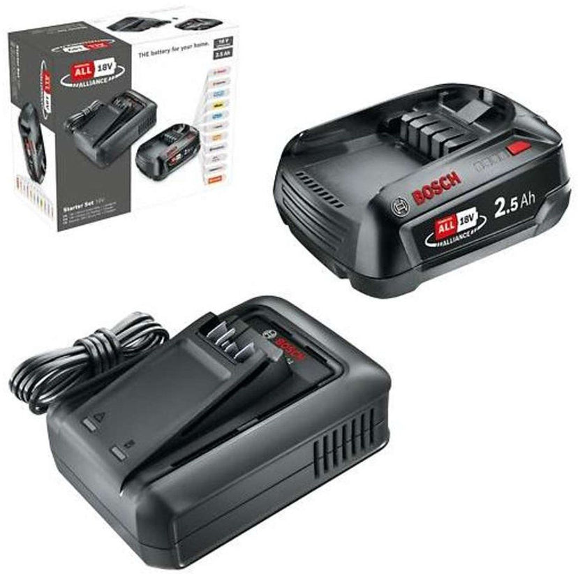 Starter Set Bosch 18V - Accu 2,5 Ah en Snellader AL 18V-44 - POWER FOR ALL