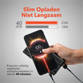 QuchiQ™ Powerbank 20000mAh - Draadloze oplader - Quick Charge - 3 apparaten tegelijk opladen