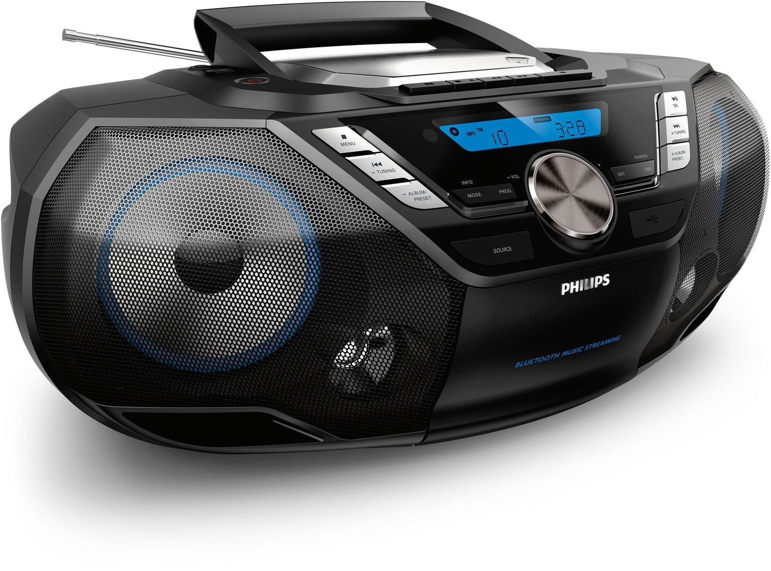 Philips AZB798T/12 - Draagbare stereo-installatie - Digitaal 12 W - Zwart