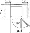 Hisense RB440N4A - Koel-vriescombinatie - A - No Frost - Zwart