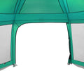 vidaXL - Zwembadtent - uitneembare - buiten- - gaaswanden - 512x458 - cm - zeegroen