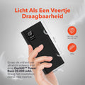 QuchiQ™ Powerbank 20000mAh - Draadloze oplader - Quick Charge - 3 apparaten tegelijk opladen