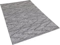 TERMAL - Laagpolig vloerkleed - Zwart - 160 x 230 cm - Katoen