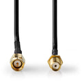 Nedis CSGB02010BK20 - Kabel SMA-SMA - 200 cm - Zwart