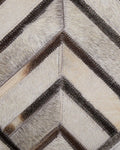 TEKIR - Laagpolig vloerkleed - Lichtbeige - 140 x 200 cm - Koeienhuid leer