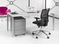 4 poots bureau Kubus breed 120CM diep 60CM bladkleur Speciale Kleur framekleur Zwart (RAL9005)