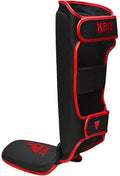 RDX F6 Kara - Scheenbeschermers - CE-gecertificeerd - Zwart/Rood - L
