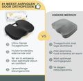 COMFYCENTRE® Zitkussen - Orthopedisch Wigkussen - Ergonomisch Traagschuim - Zwart