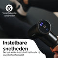 SMARTIFY® Massage Gun - Professioneel Massage Pistool - Draadloos met 6 Opzetstukken - Krachtige Spierontspanning