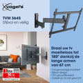 Vogel's TVM 3645 - Muurbeugel - Draaibaar 180° en kantelbaar 20° - Zwart