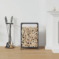 vidaXL - Brandhoutrek - 44x28x65 - cm - koudgewalst - staal - antracietkleurig