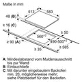 BOSCH PKN645BA2E - Inbouw elektrische kookplaat - 4 kookzones - zwart 58,3cm
