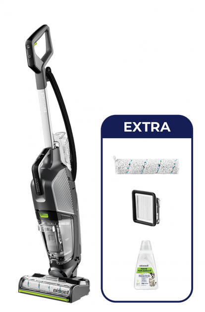 BISSELL CrossWave HydroSteam Pet Select - Stofzuiger en Dweil - Stoomfunctie en Tangle-Free Technologie