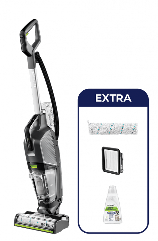 BISSELL CrossWave HydroSteam Pet Select - Stofzuiger en Dweil - Stoomfunctie en Tangle-Free Technologie