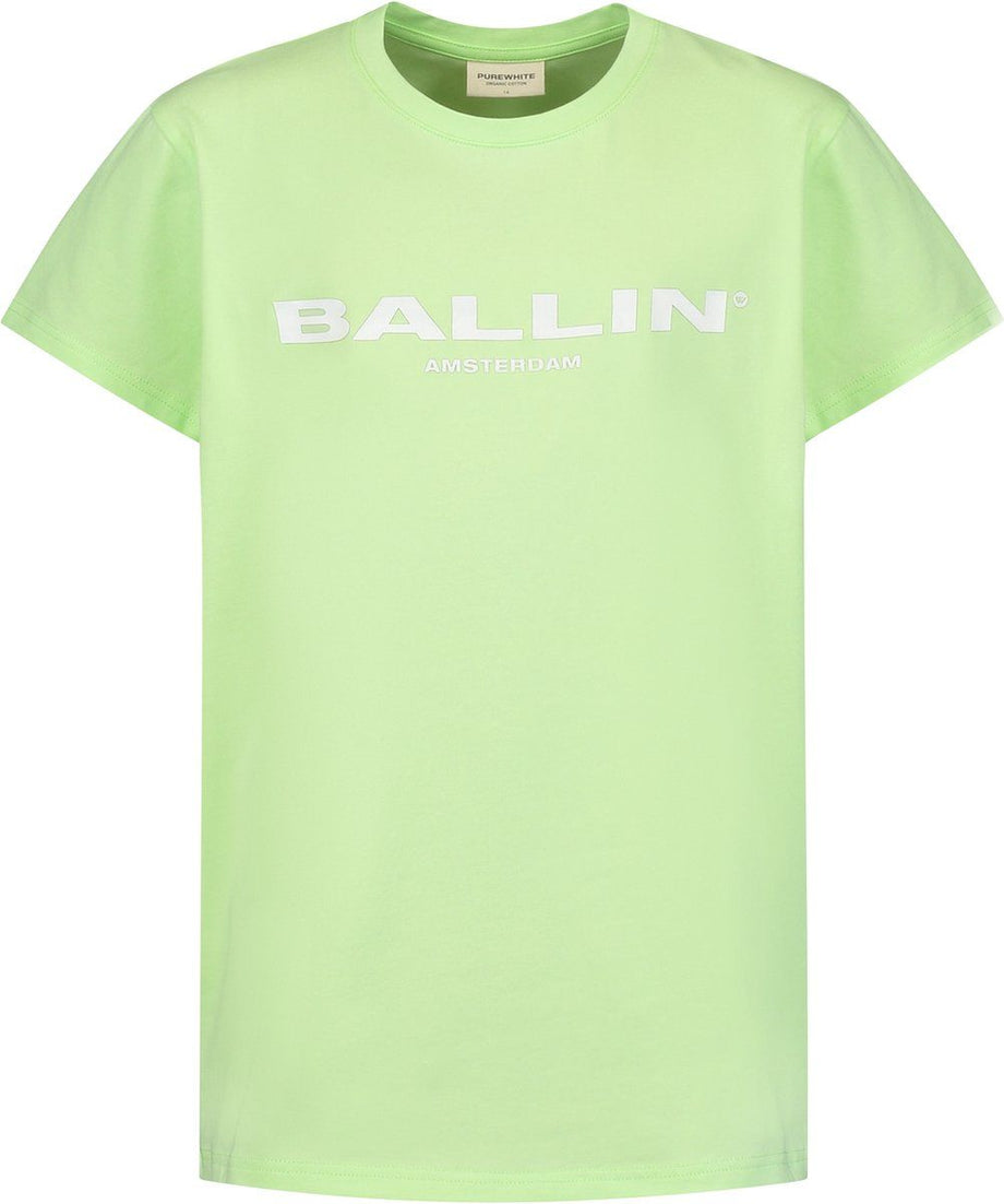 Ballin Amsterdam - Original T-shirt Slim Fit - Organisch katoen - Groen - Maat 176