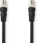 Nedis BNC-Videokabel - BNC Male - BNC Male - Vernikkeld - 75 Ohm - 1.00 m - Zwart