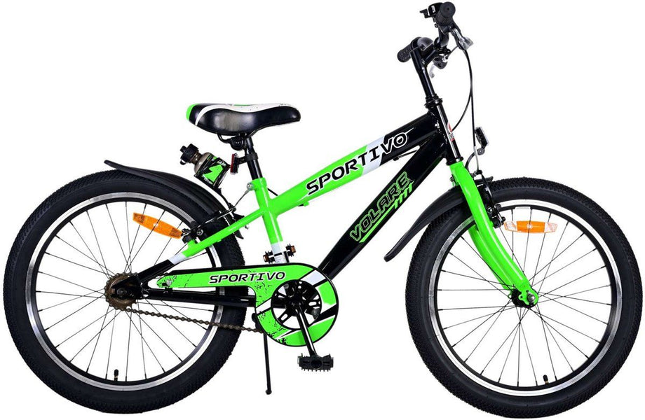 Volare Sportivo Kinderfiets - Stadsfiets - 20 inch - Twee handremmen - Groen