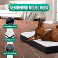 Avalo Orthopedisch Hondenkussen S - 45x65 cm - Wasbaar / Traagschuim / Antislip - Orthopedische Hondenmand
