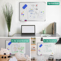 Avalo Whiteboard 60x90 cm - 14 in 1 set - Whiteboard Magnetisch inclusief Markers, Magneten & Wisser