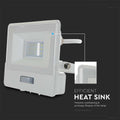 V-TAC VT-118S-1-W LED Schijnwerpers met PIR Sensor - Samsung - IP65 - Wit - 10W - 735 Lumen - 4000K - 5 Jaar - Modelnr: - VT-118S-1-W