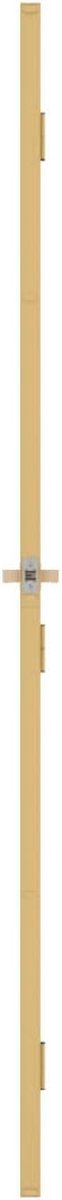 vidaXL - Binnendeur - smal - 93x201,5 - cm - gehard - glas - en - aluminium - goudkleur