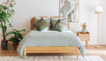 Bali bed 160 x 200 (cm) / Afgewerkt met gevlochten rotan