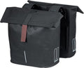 Basil City Dubbele fietstas - Zwart - 32 Liter