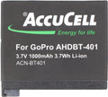 Batterij geschikt voor GoPro Hero 4 batterij AHDBT-401, BT-401 met 1160mAh (geen origineel GoPro-artikel)