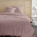 Bedset - TODAY - 123666 - 2 personen - 240x220cm - Effen katoenen gaas - Zandroze