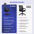 Stane Premium - Ergonomische Bureaustoel - Volledig verstelbaar - Zwart