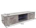 TV meubel TV kast Tenus met LED verlichting industrieel grijs beton design