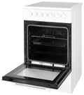 Beko FSM57100GW - Fornuis - Keramische kookplaat - Wit zwart